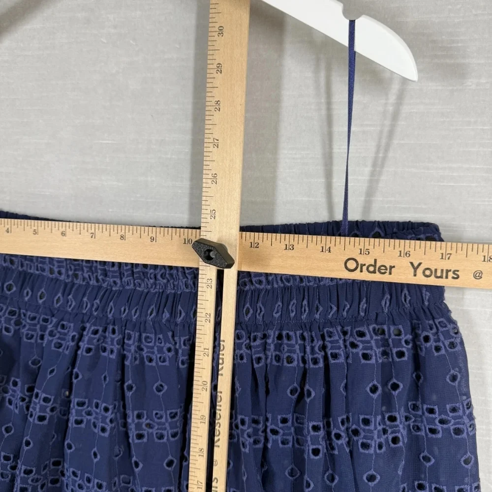 Anthropologie Romper Womens Small Blue Ranna Gill Tiered Ruffle Layered Boho - Picture 16 of 16